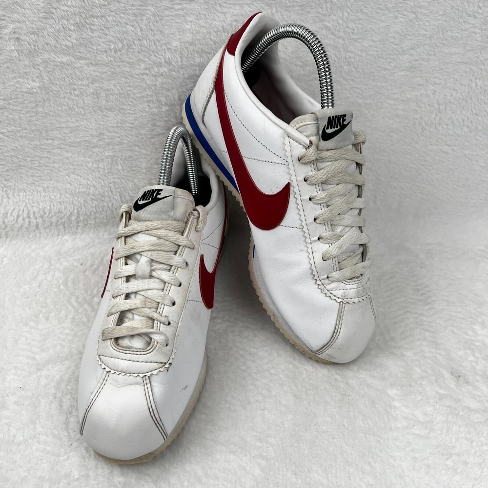 Nike Cortez Shoes Womens 7.5 Leather Lace Up Sneaker Classic Forrest Gump Tennis